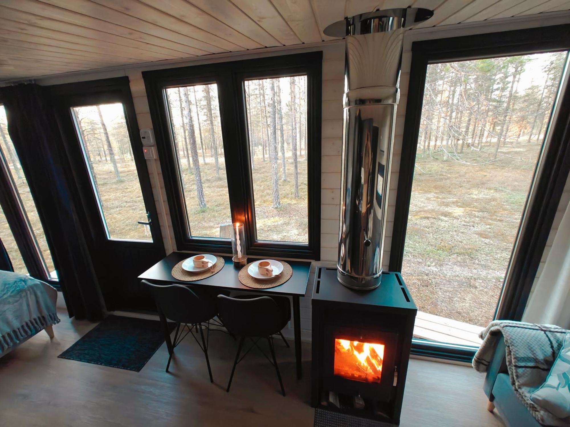 Lapland Riverside, Landscape Cabin, Kuukkeli 6, Yllaes, Tiny Home With Sauna, Fireplace, Terrace, Bbq, Wifi, Ski, Fishing, Pets Ok Äkäslompolo Kültér fotó